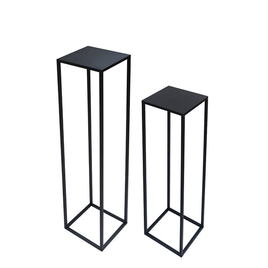 A&B Home Set Of Two Bundle of 24 Black Metal Frame Plant Stand