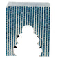 A&B Home Set of Two Bundle of 10 Blue and White Mosaic Tile Stools