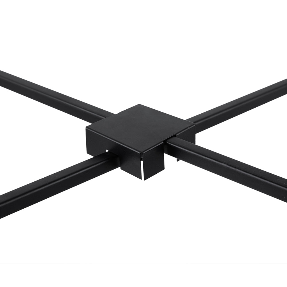 A&B Home Set of Two Bundle of 15 Mirrored Tabletop With Gold and Black Frame Side Tables