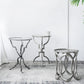 A&B Home Set of Two Bundle of 6 Round Silver Nesting Side Table