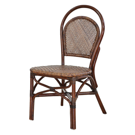 A&B Home Siera 19" x 36" Bundle of 13 Two-Toned Brown Rattan Dining Chair