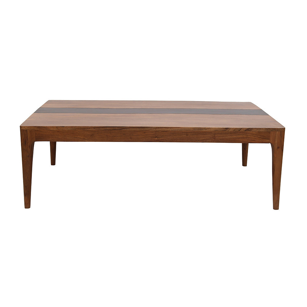 A&B Home Sierra 71" x 30" Bundle of 2 Rectangular Brown Wooden Dining Table