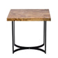 A&B Home Urban Industrial 32" x 30" Bundle of 3 Wooden Tabletop Matte Black Legs Side Table