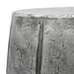 A&B Home Vanora 17" x 22" Bundle of 9 Round Silver Aluminum Accent Table