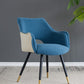 A&B Home Venera 23" x 34" Set of Two Bundle of 6 Blue Velvet Dining Chairs