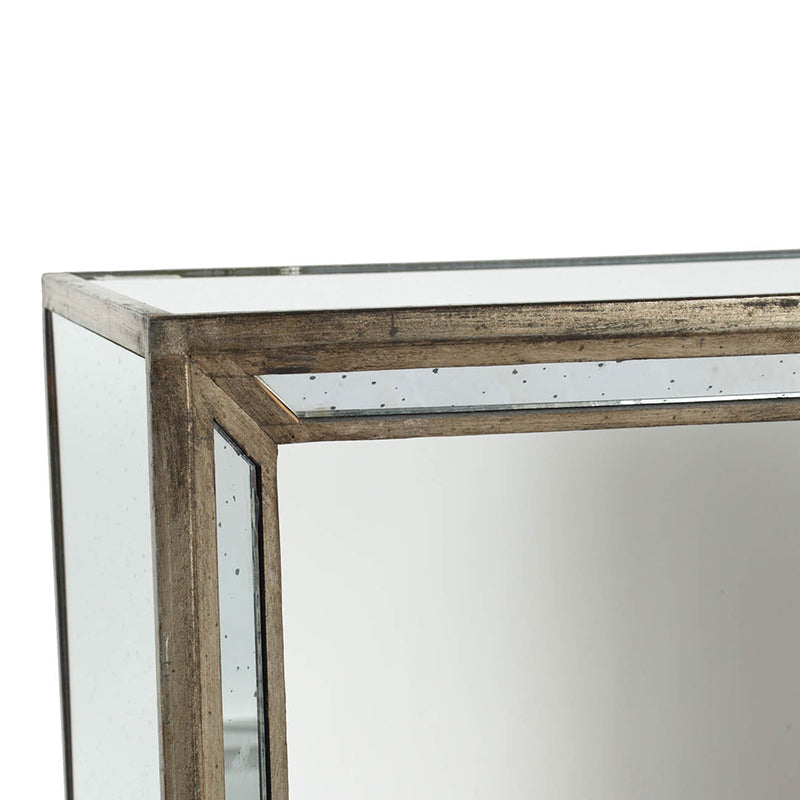 A&B Home Waverly Set of Two Bundle of 7 Mirrored Nested Side Table