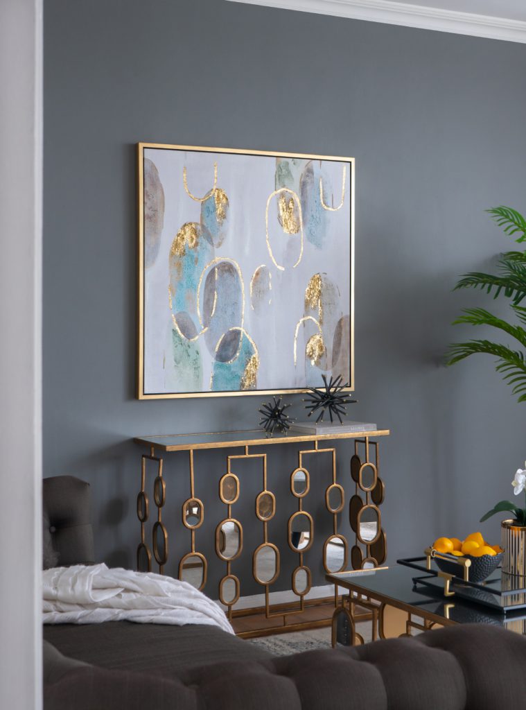 A＆B Home 8 Mirror Piece Wall Decor - 8 Rectangle and Square Contemporary Mirror Pieces in Gold Frames, Home Wall Decor, Bedroom Living Room B並行輸入 A\u0026B Home Wynland 39\" x 30\" Bundle of 8 Rectangular Gold Mirror