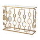 A&B Home Wynland 39" x 30" Bundle of 8 Rectangular Gold Mirror-Accented Console Table