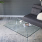 A&B Lucent Home 45" x 30" Bundle of 3 Rectangular Clear Tabletop With Glass Coffee Table