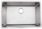 ADA Medium Single Style 24" Stainless Steel Kirchen Sink by Chemcore Industries