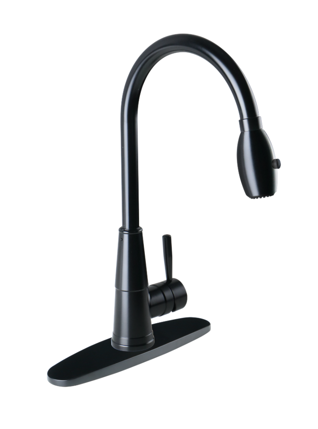 AFAstainless Solid T-304 Matte Black Handcraft Pull Down Kitchen Faucet