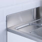 AFAstainless Stainless Steel Laundry Utility Cabinet With Stainless Steel Handmade Sink, Stainless Steel Spring Spout Faucet & Strainer