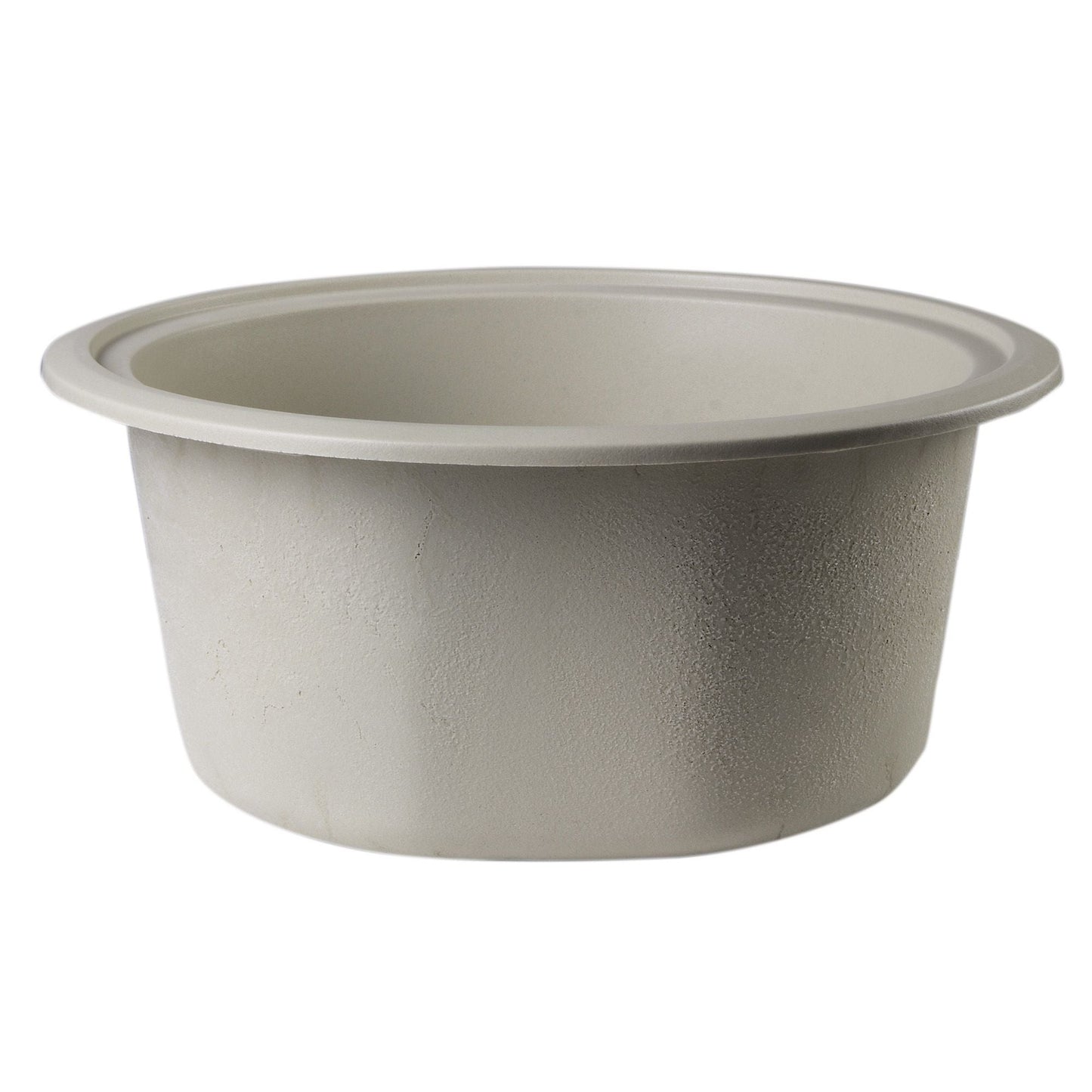 ALFI Brand AB1717DI-B Biscuit 17" Drop-In Round Granite Composite Kitchen Prep Sink