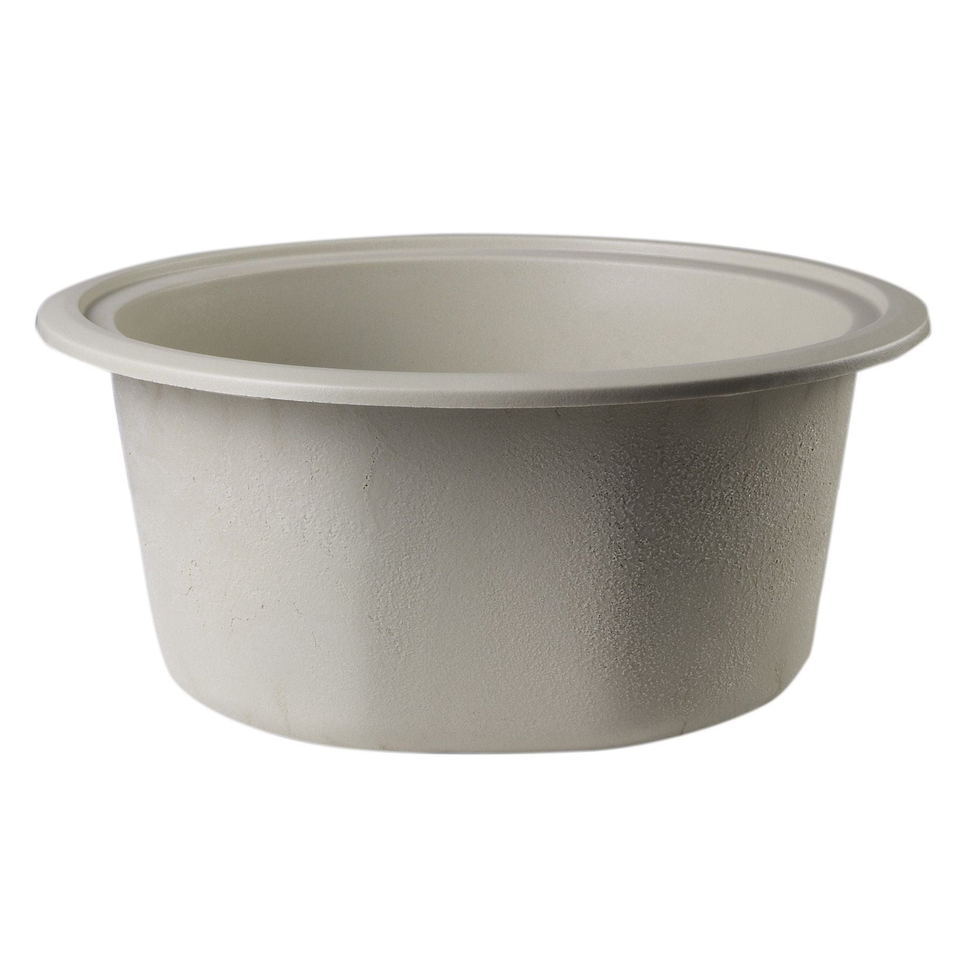 ALFI Brand AB1717DI-B Biscuit 17" Drop-In Round Granite Composite Kitchen Prep Sink
