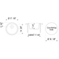 ALFI Brand AB1717DI-B Biscuit 17" Drop-In Round Granite Composite Kitchen Prep Sink