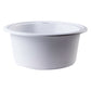 ALFI Brand AB1717UM-W White 17" Undermount Round Granite Composite Kitchen Prep Sink