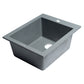 ALFI Brand AB1720DI-T Titanium 17" Drop-In Rectangular Granite Composite Kitchen Prep Sink