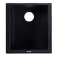 ALFI Brand AB1720UM-BLA Black 17" Undermount Rectangular Granite Composite Kitchen Prep Sink