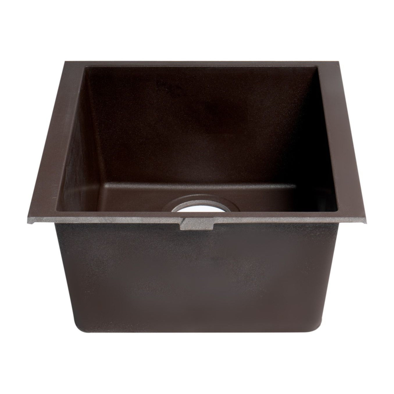 ALFI Brand AB1720UM-C Chocolate 17" Undermount Rectangular Granite Composite Kitchen Prep Sink