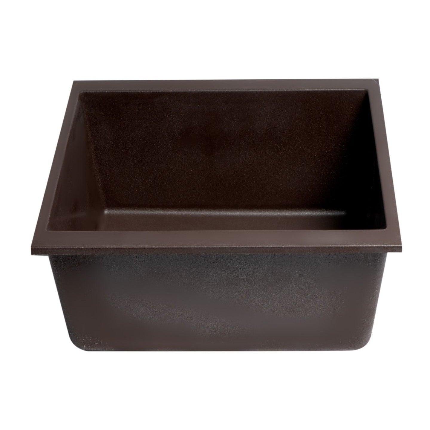 ALFI Brand AB1720UM-C Chocolate 17" Undermount Rectangular Granite Composite Kitchen Prep Sink