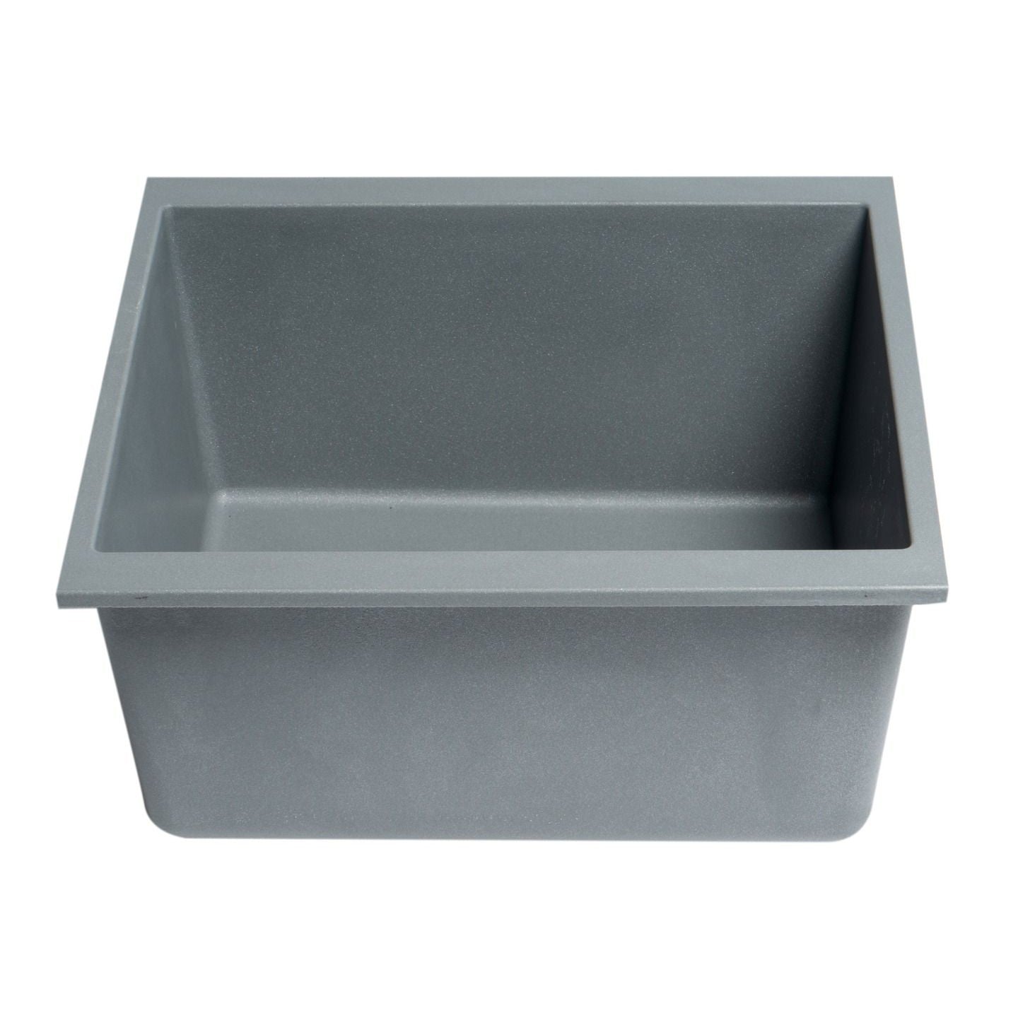 ALFI Brand AB1720UM-T Titanium 17" Undermount Rectangular Granite Composite Kitchen Prep Sink