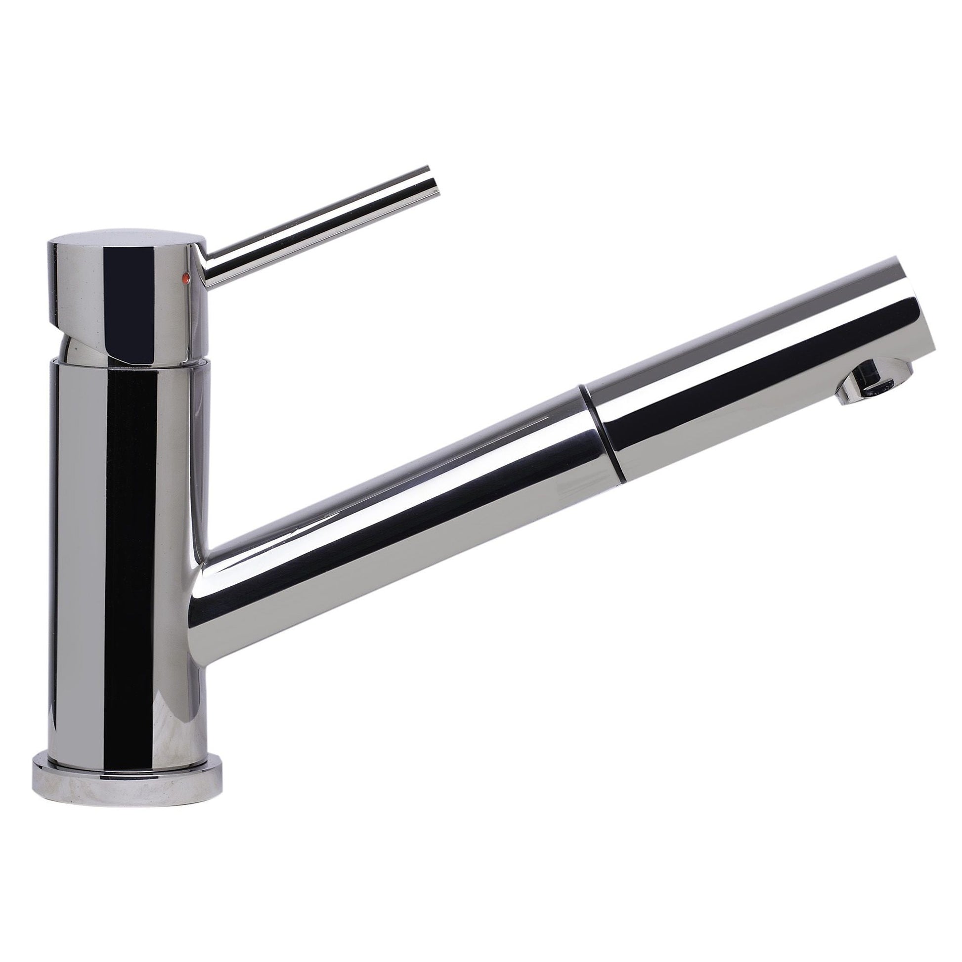 ALFI Brand AB2025-PSS Solid Polished Stainless Steel Pull Out Single Hole Kitchen Faucet