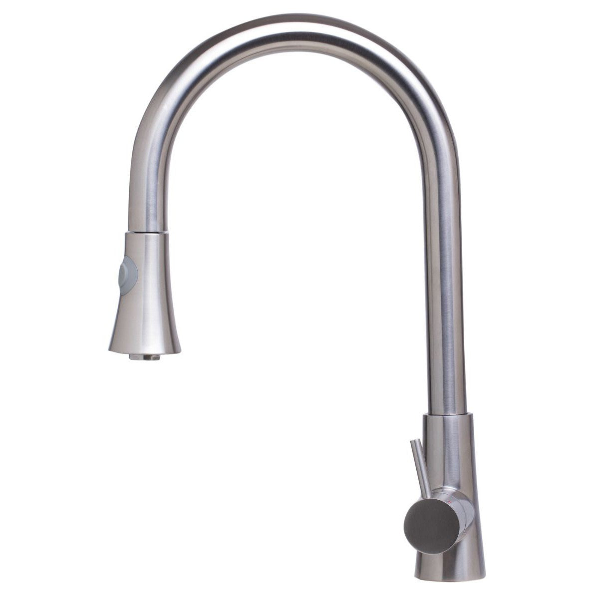 ALFI Brand AB2034-BSS Solid Brushed Stainless Steel Pull Down Single Hole Kitchen Faucet