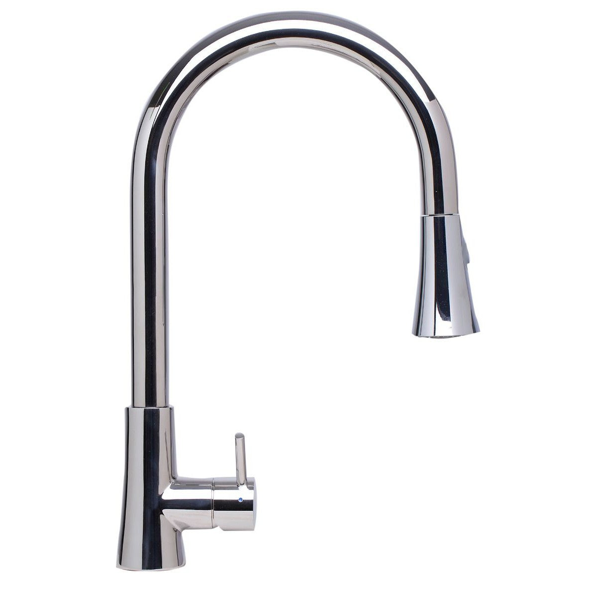 ALFI Brand AB2034-PSS Solid Polished Stainless Steel Pull Down Single Hole Kitchen Faucet