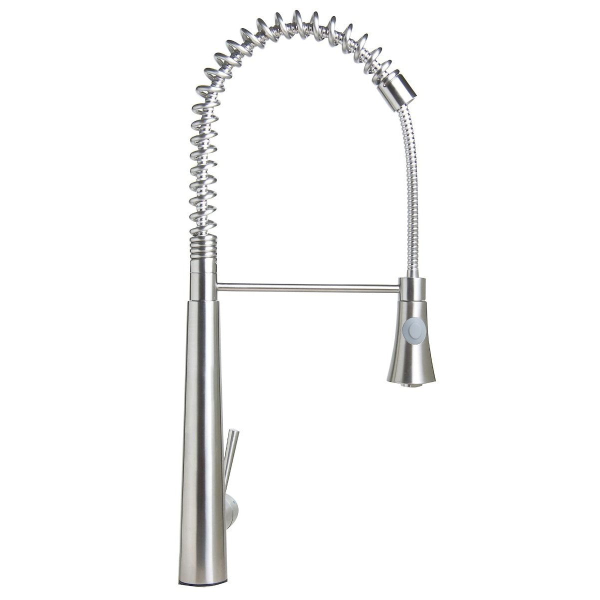 ALFI Brand AB2039S Solid Stainless Steel Commercial Spring Kitchen Faucet with Pull Down Shower Spray