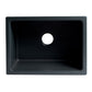 ALFI Brand AB2418HS-BM 24" Black Matte Reversible Smooth / Fluted Single Bowl Fireclay Farm Sink