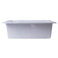 ALFI Brand AB2420DI-W White 24" Drop-In Single Bowl Granite Composite Kitchen Sink