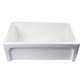 ALFI Brand AB3018ARCH-W 30" White Arched Apron Thick Wall Fireclay Single Bowl Farm Sink