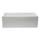 ALFI Brand AB3018HS-W 30 inch White Reversible Smooth / Fluted Single Bowl Fireclay Farm Sink