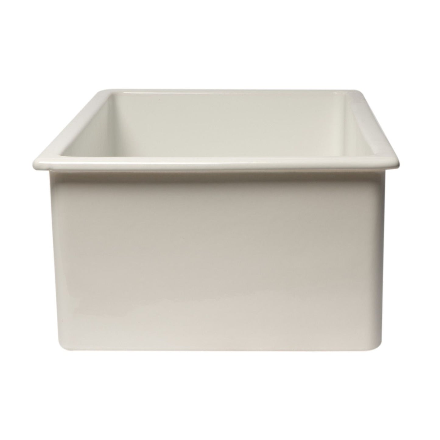 ALFI Brand AB3018UD-W 30" White Undermount / Drop In Fireclay Kitchen Sink