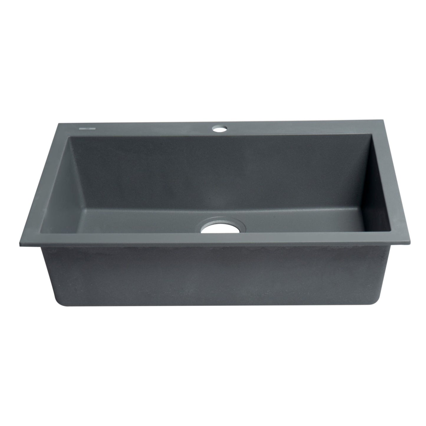 ALFI Brand AB3020DI-T Titanium 30" Drop-In Single Bowl Granite Composite Kitchen Sink