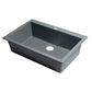 ALFI Brand AB3020DI-T Titanium 30" Drop-In Single Bowl Granite Composite Kitchen Sink