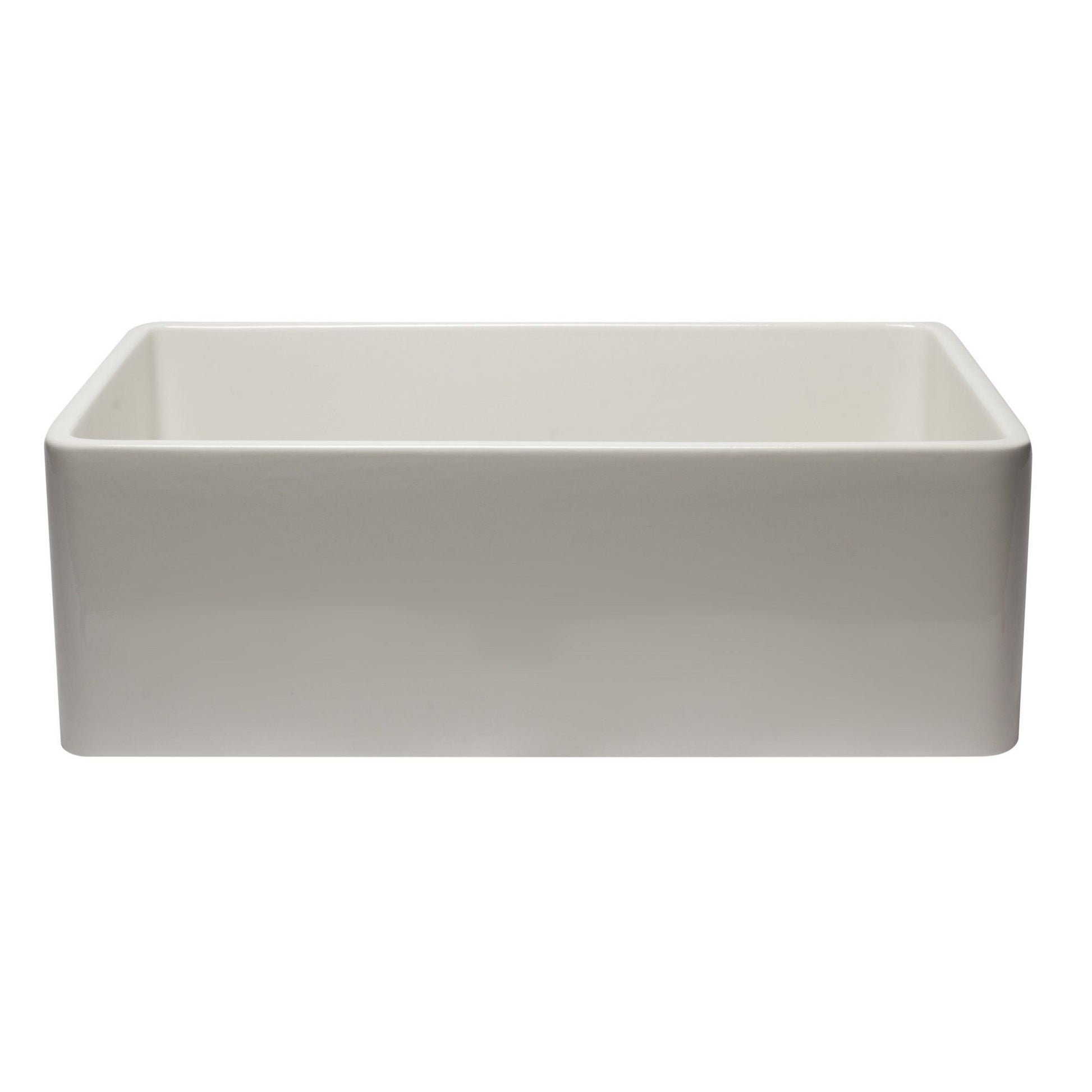 ALFI Brand AB3020SB-B 30 inch Biscuit Reversible Single Fireclay Farmhouse Kitchen Sink