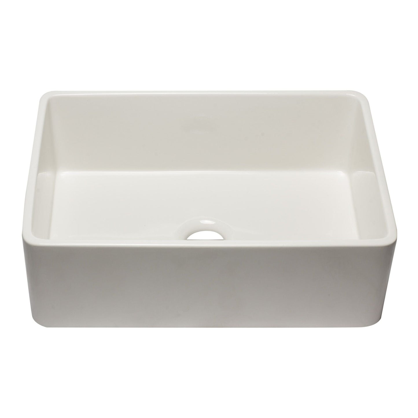 ALFI Brand AB3020SB-B 30 inch Biscuit Reversible Single Fireclay Farmhouse Kitchen Sink