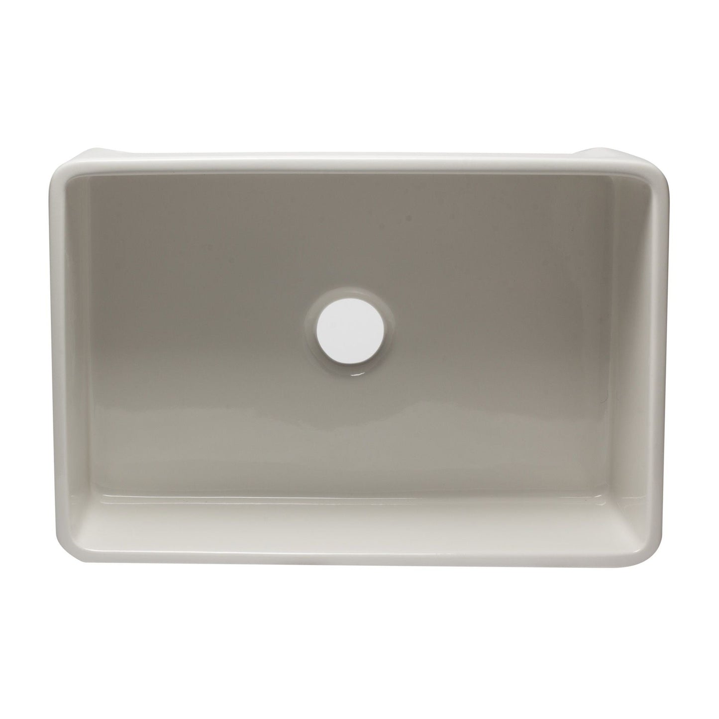 ALFI Brand AB3020SB-B 30 inch Biscuit Reversible Single Fireclay Farmhouse Kitchen Sink