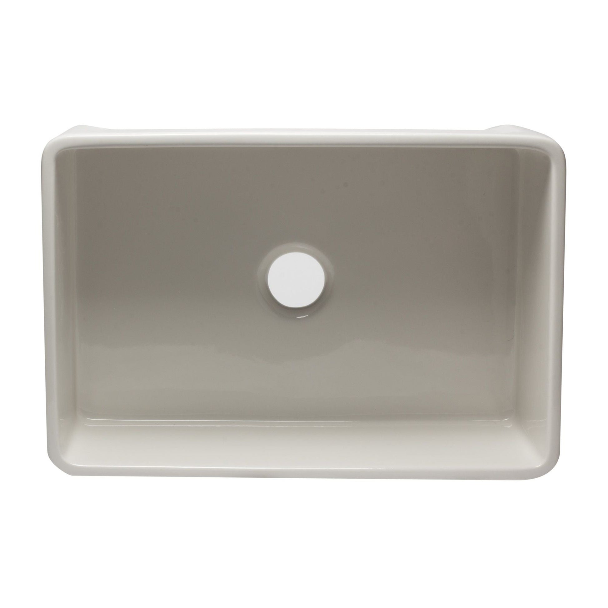 ALFI Brand AB3020SB-B 30 inch Biscuit Reversible Single Fireclay Farmhouse Kitchen Sink