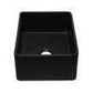 ALFI Brand AB3020SB-BG 30 inch Black Reversible Single Fireclay Farmhouse Kitchen Sink