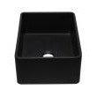 ALFI Brand AB3020SB-BG 30 inch Black Reversible Single Fireclay Farmhouse Kitchen Sink