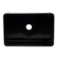 ALFI Brand AB3020SB-BG 30 inch Black Reversible Single Fireclay Farmhouse Kitchen Sink