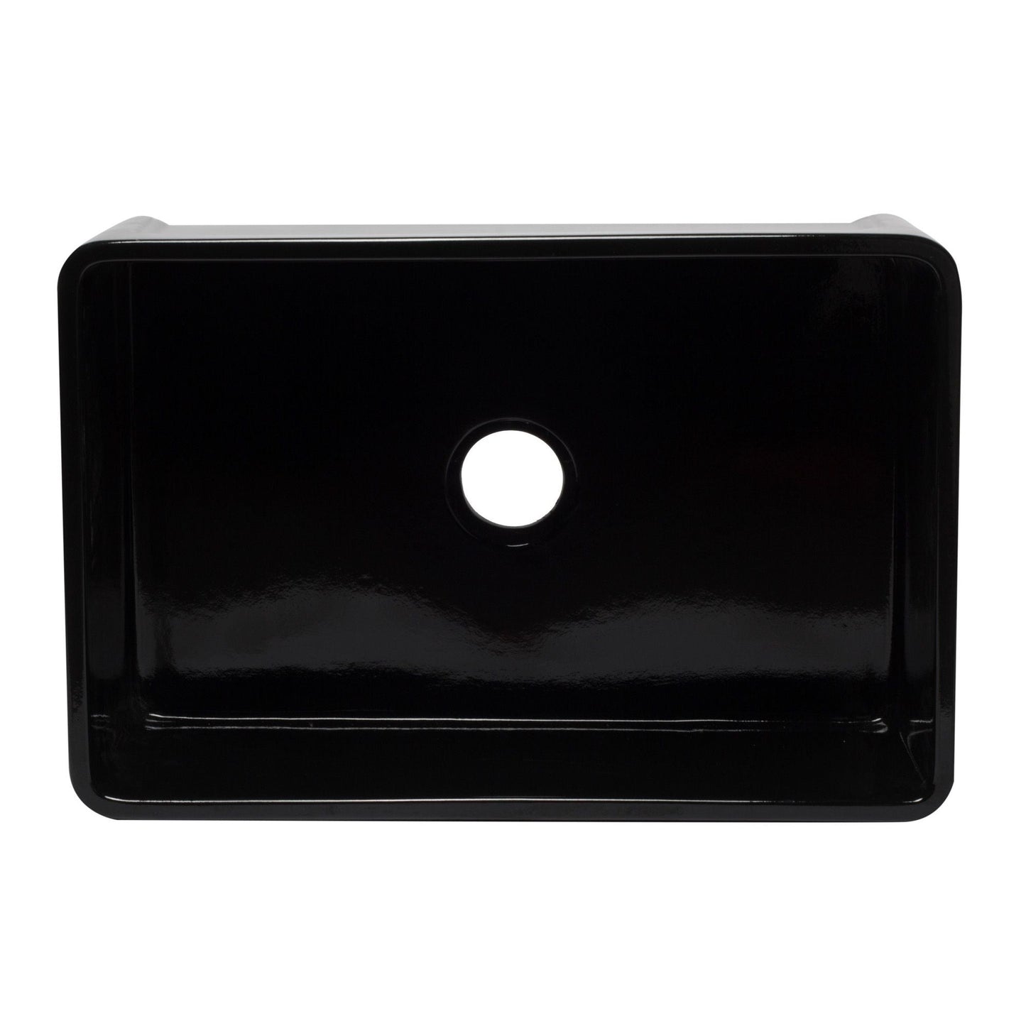 ALFI Brand AB3020SB-BG 30 inch Black Reversible Single Fireclay Farmhouse Kitchen Sink