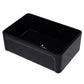 ALFI Brand AB3020SB-BG 30 inch Black Reversible Single Fireclay Farmhouse Kitchen Sink