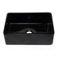 ALFI Brand AB3020SB-BG 30 inch Black Reversible Single Fireclay Farmhouse Kitchen Sink