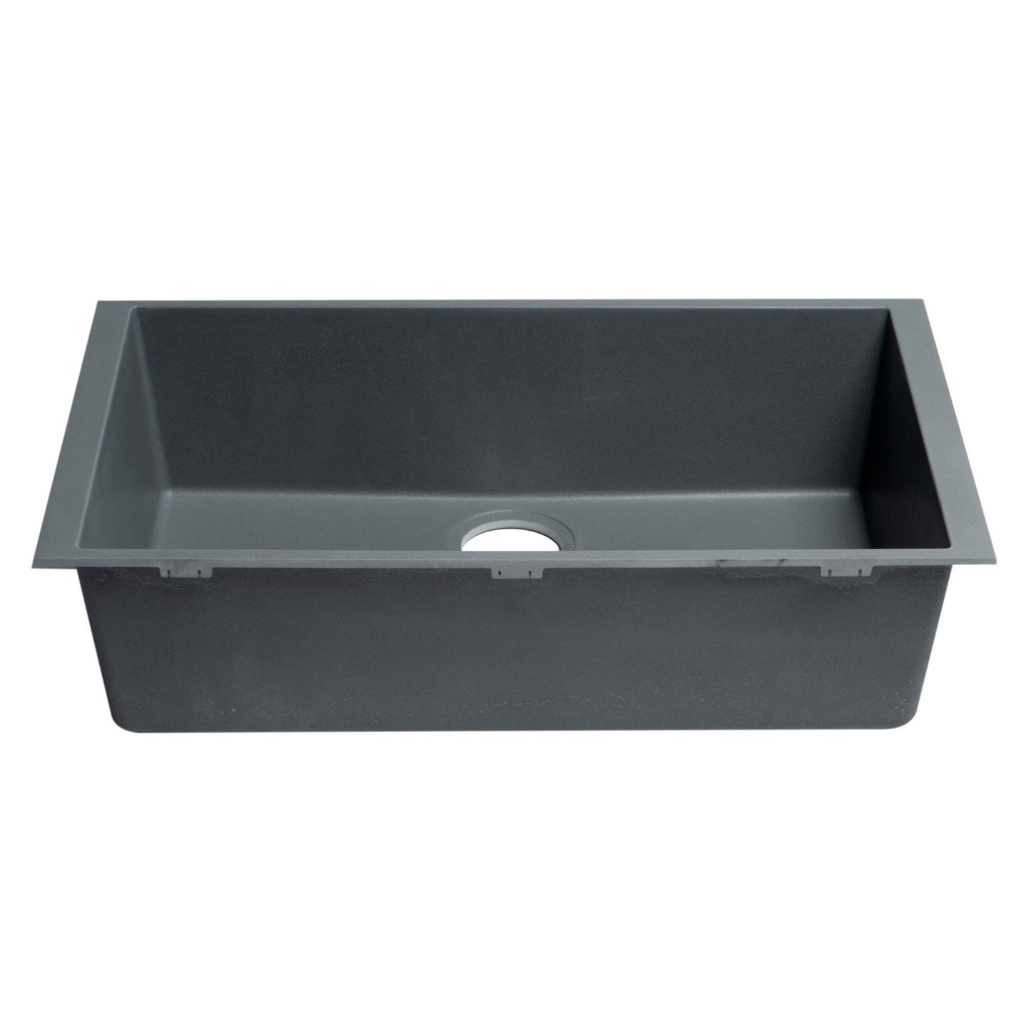 ALFI Brand AB3020UM-T Titanium 30" Undermount Single Bowl Granite Composite Kitchen Sink