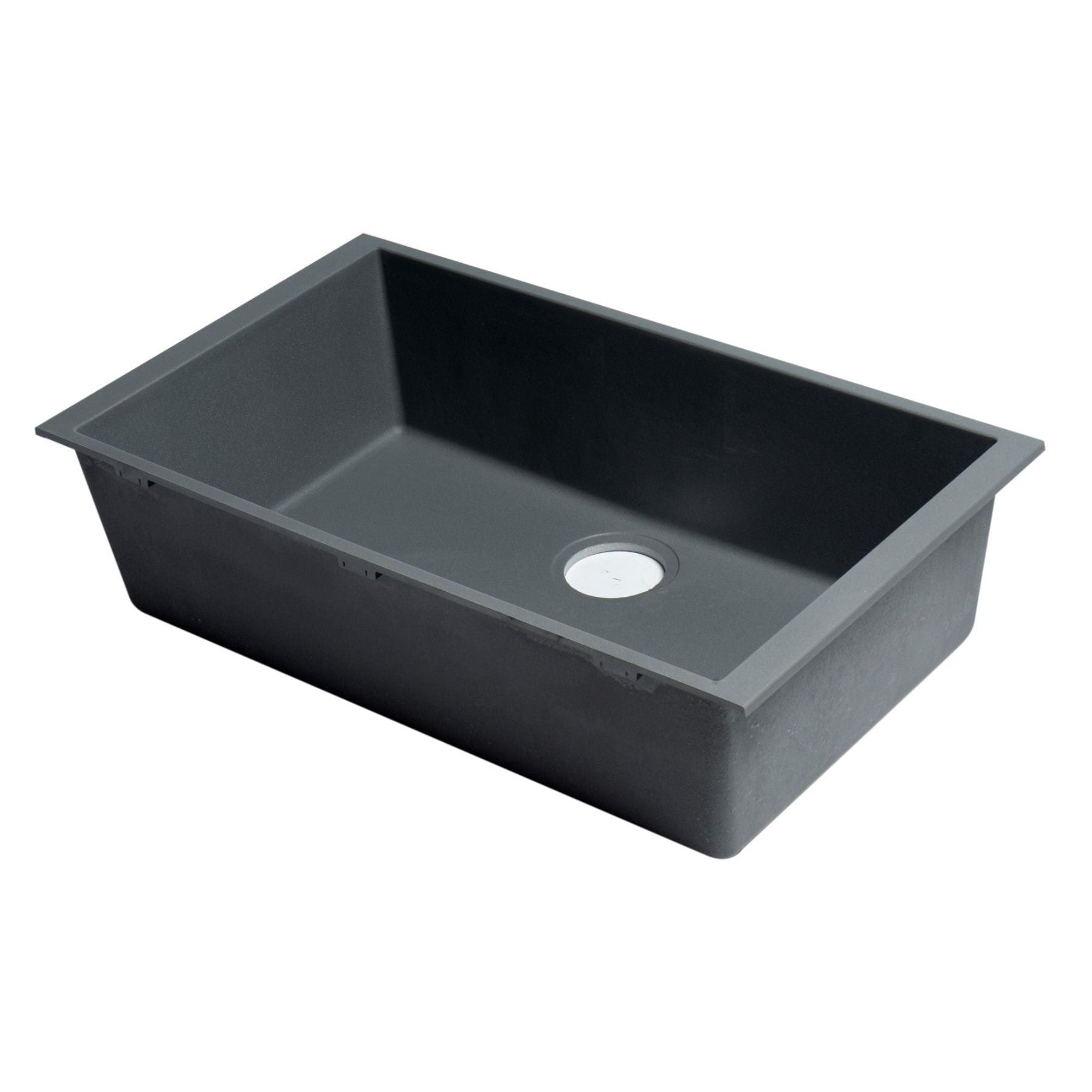 ALFI Brand AB3020UM-T Titanium 30" Undermount Single Bowl Granite Composite Kitchen Sink