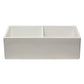 ALFI Brand AB3318DB-W 33 inch White Reversible Double Fireclay Farmhouse Kitchen Sink