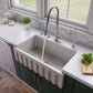ALFI Brand AB3318HS-B Biscuit 33" x 18" Reversible Fluted / Smooth Fireclay Farm Sink